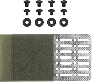 MiOYOOW Molle Extension Panel, Tactical Side Hook Looped Panel, Vest Cummerbund Extension Wing for Vests Chest Rigs