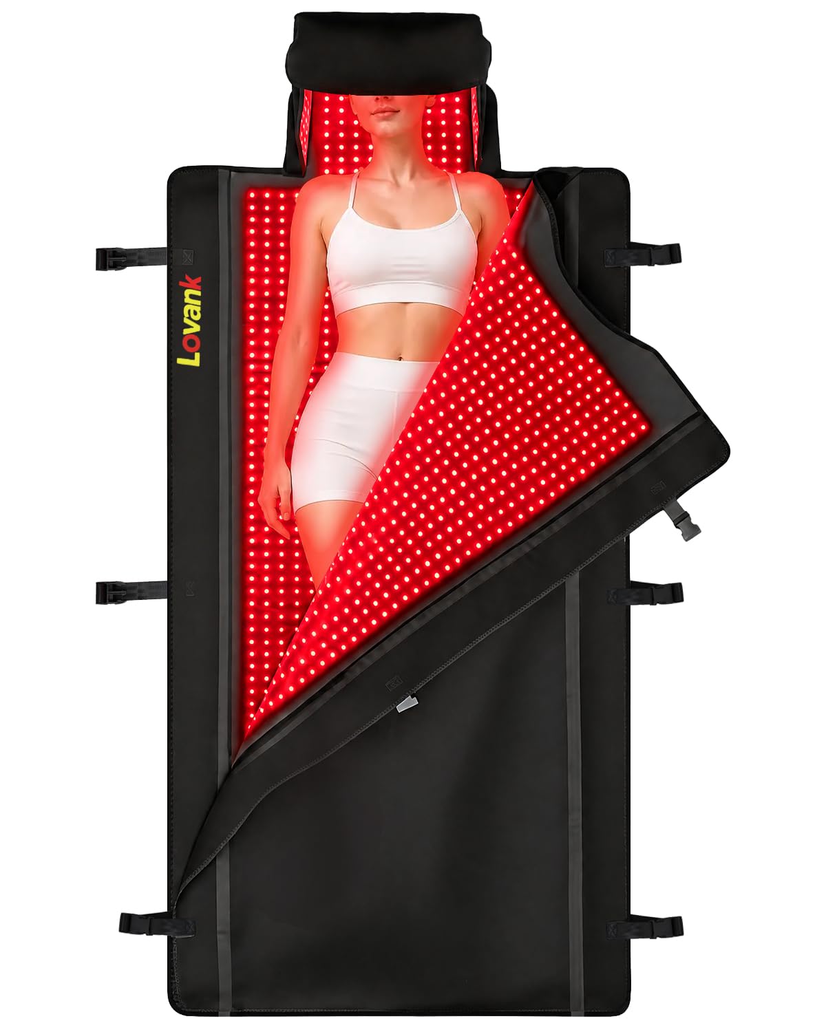 Photo 1 of Lovank Red Light Therapy Mat - 87.4"x33" - Black
