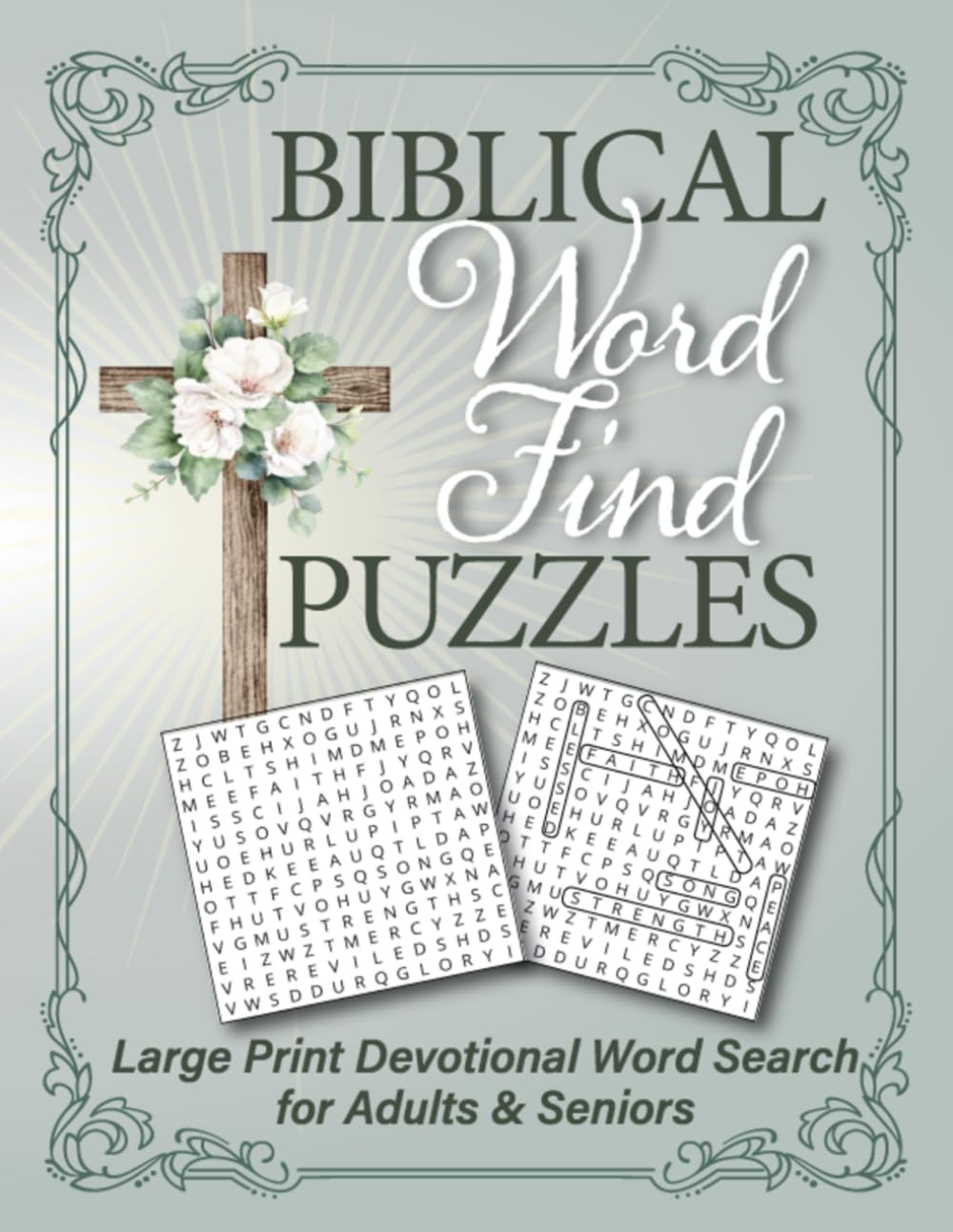 Biblical Word Find Puzzles: Large Print Devotional Word Search for Adults and Seniors