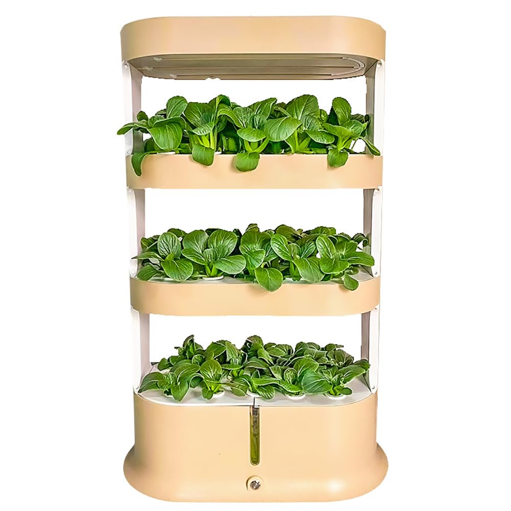 Sistema de cultivo hidropónico de jardín, torre hidropónica de 48 cápsulas, kit de germinación de plantas, kit de cultivo aeropónico con luz LED de crecimiento y riego automático, sistema de plantac