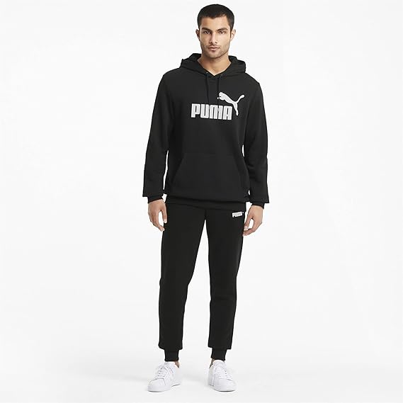 puma core logo overhead hoodie black