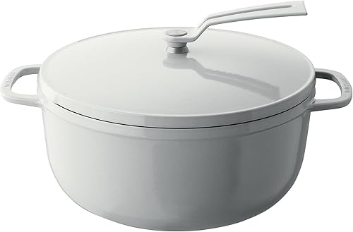 Miniatura 22 de Olla para Horno Holandés Vermicular 2.0 | Olla de Hierro Fundido Esmaltada Ligera | 26cm (5.9 Qt) | No Tóxico | Compatible con Inducción | Horno