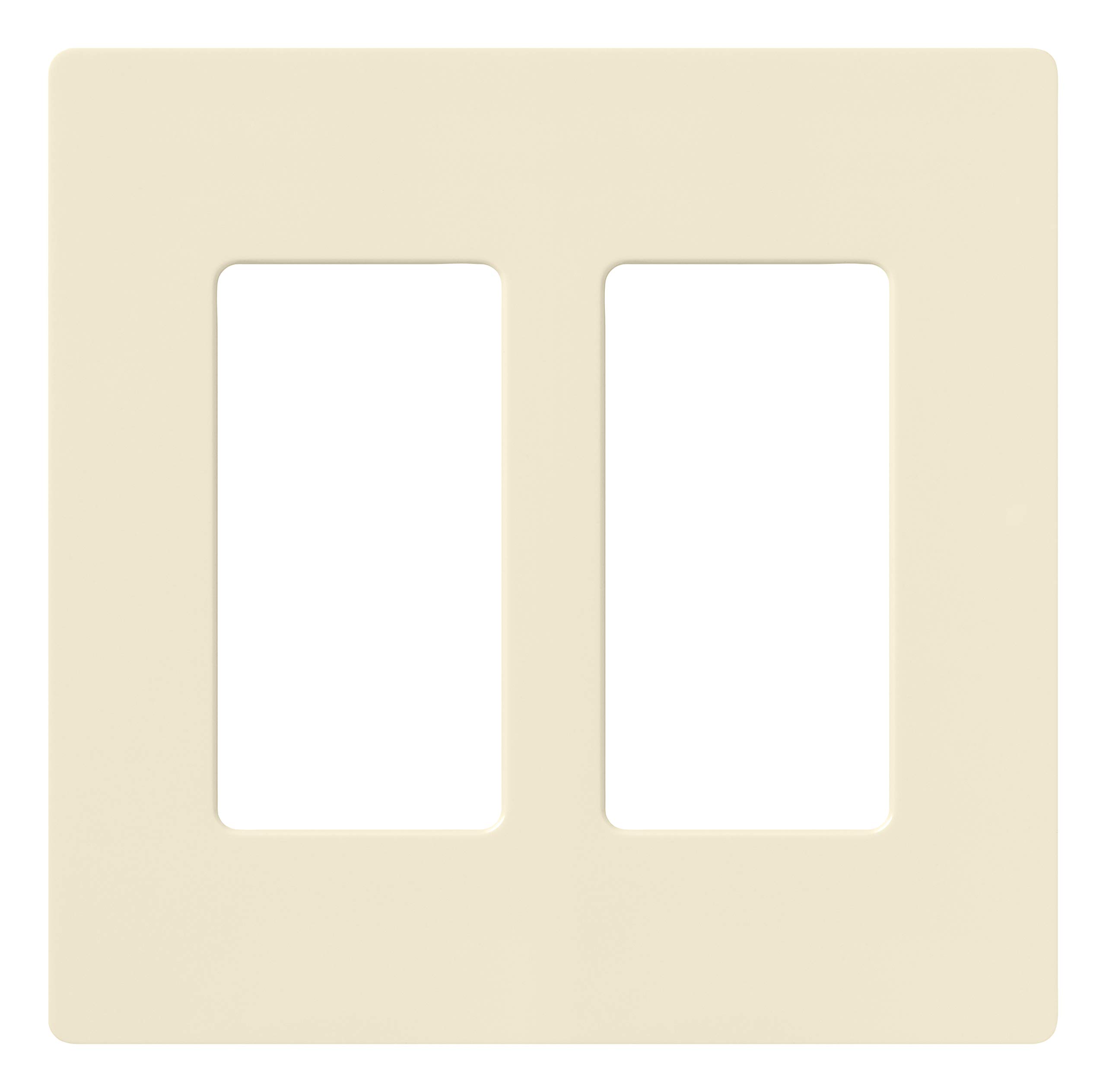 Claro 2 Gang Decorator Wallplate, CW-2-AL, Almond