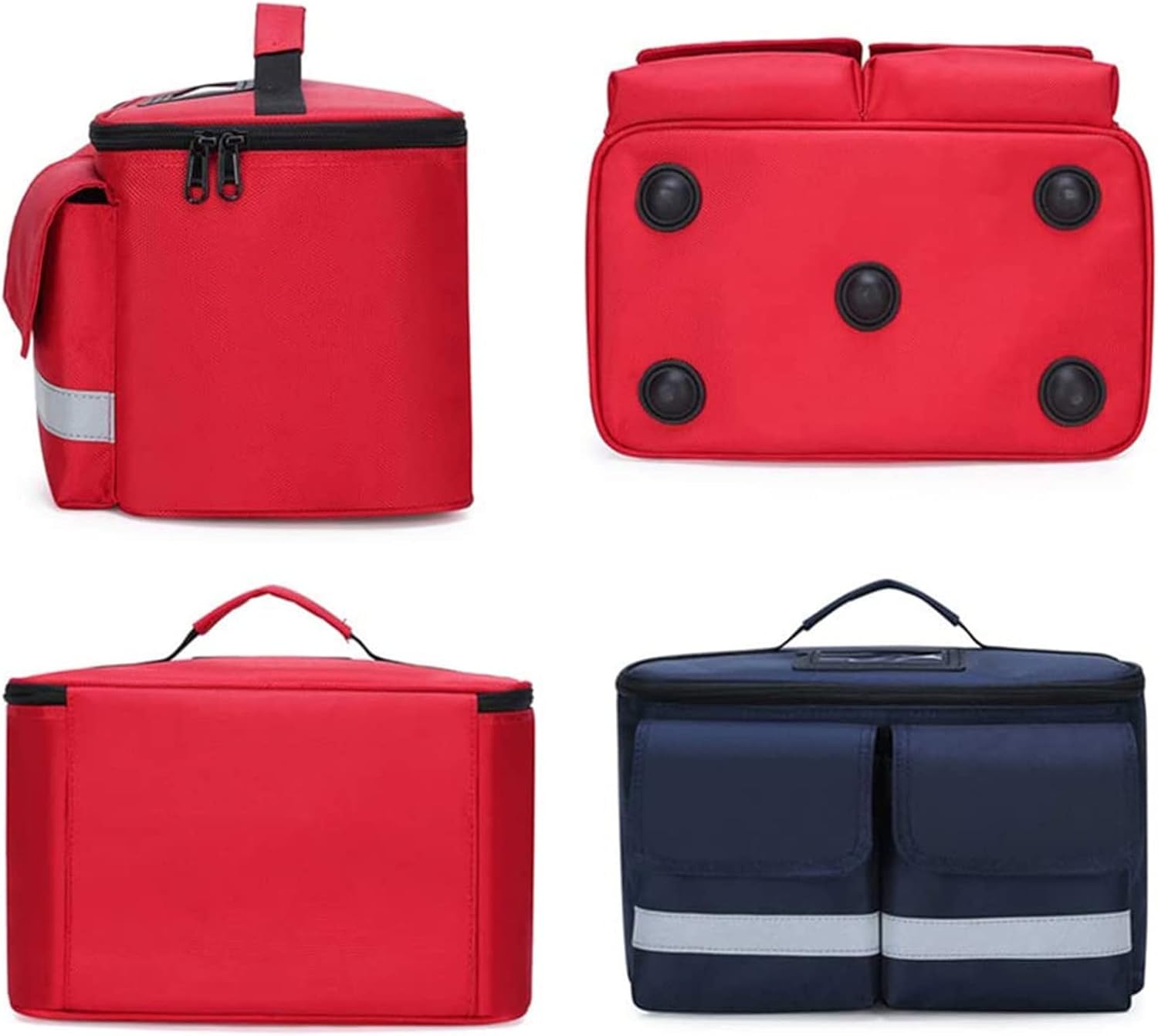 Portable First Aid Bag,High Capacity Family Medicine Kit, Waterproof Travel First Aid Kit,with Detachable Shoulder Strap, for Camping, Home Hiking(Red)