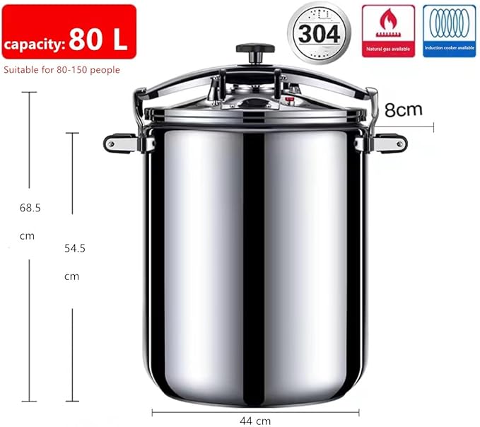 Olla a Presión Acero Inoxidable 80L YUSIWOAL miniatura 2