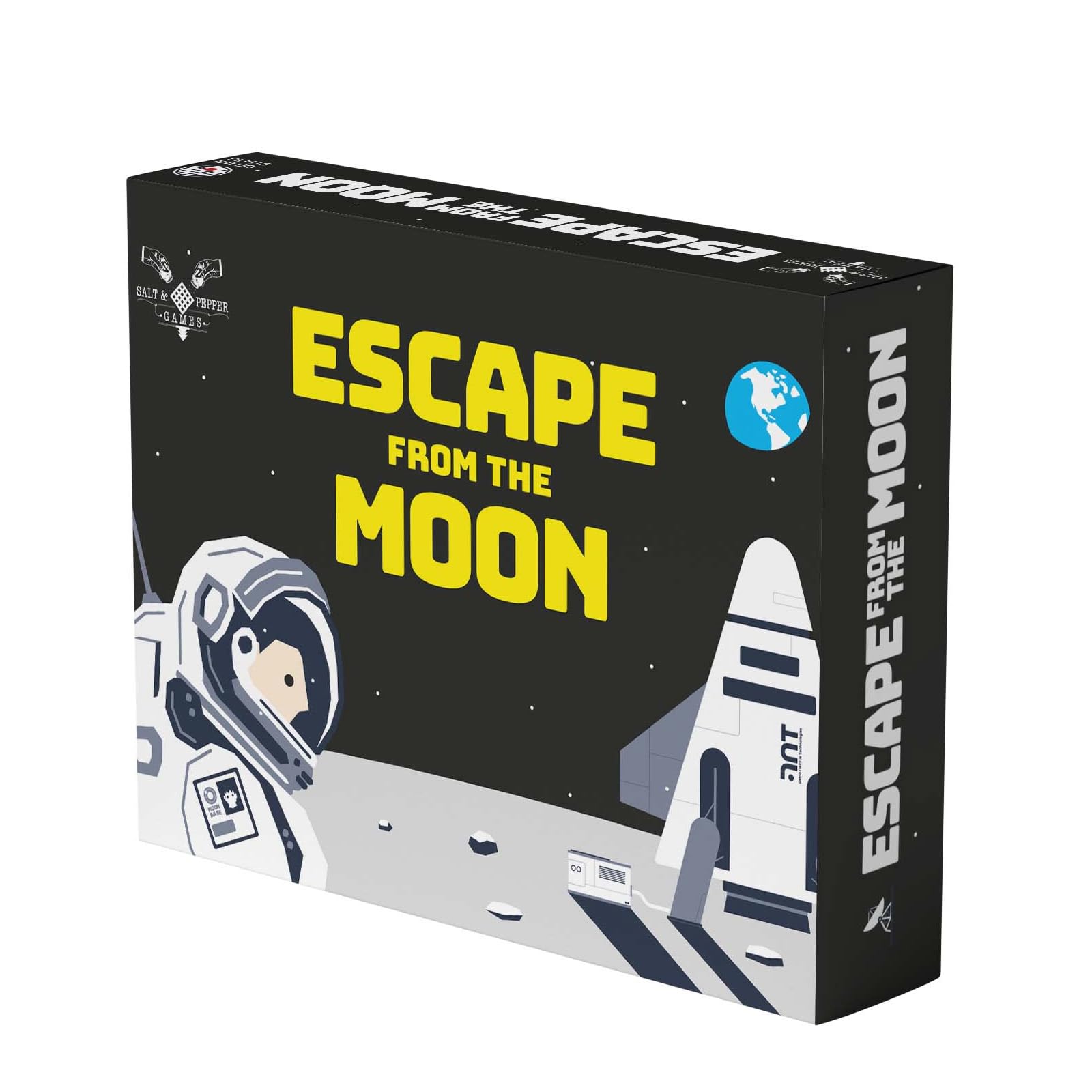 Escape from the Moon - Solo Survival Card Game | Strategic Deck-Building, Scenario-Based Gameplay, 1 Player, Ages 13+, 30-45 Min | English & Spanish