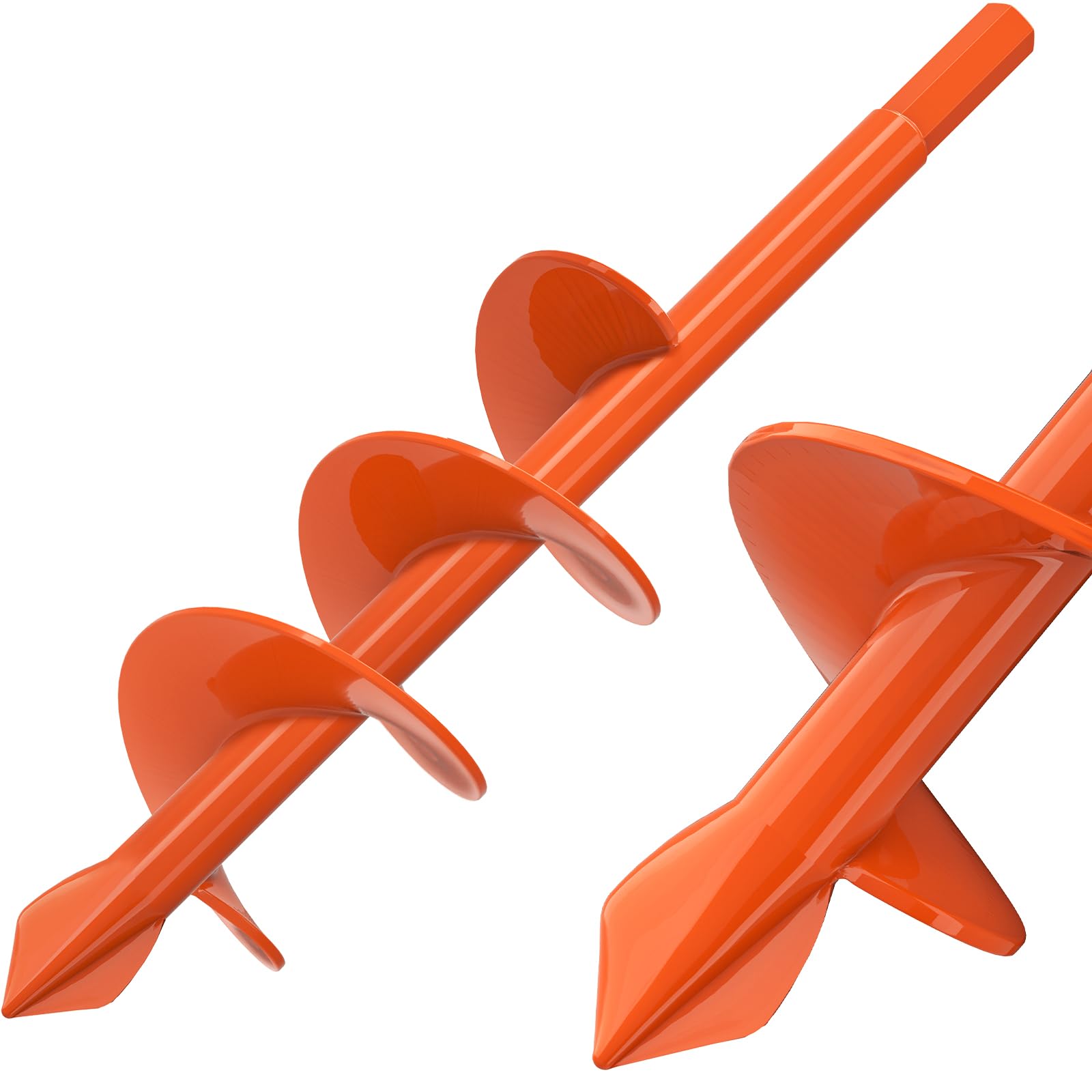 Insaga Auger Drill Bit for Planting 2 x 9'', Spiral Garden Auger Post Hole Digger, Drill Augers Earth for Digging Holes fits 3/8'' Hex Drive Drill,