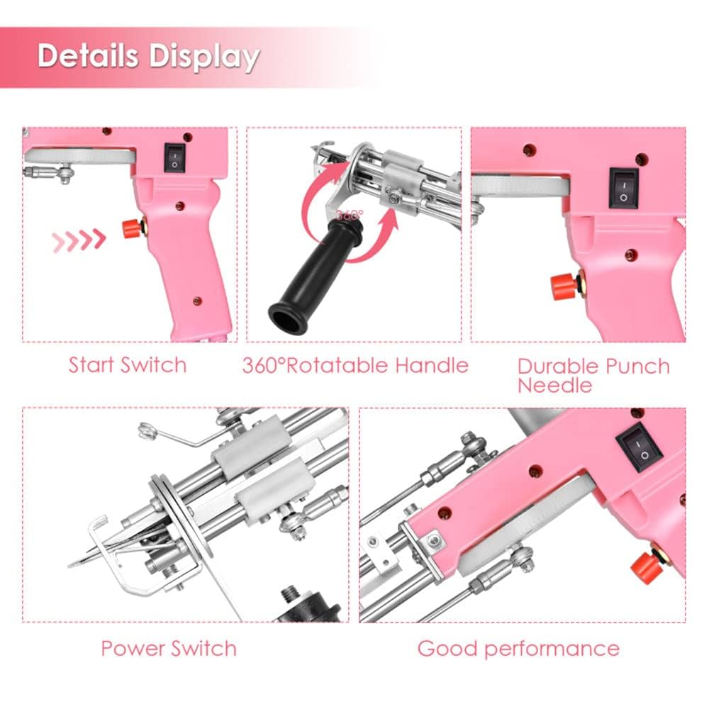 Amazon.co.jp: 電気カーペットタフティングガンキット、電気