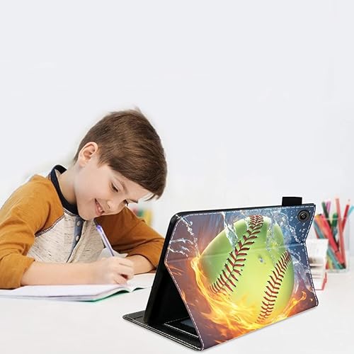 Miniatura 10 de Funda para tablet Tienda Fire HD 10 de 10.1 pulgadas (97 generación, versión 20192017)  Funda de piel sintética con soporte para tarjetas y soporte