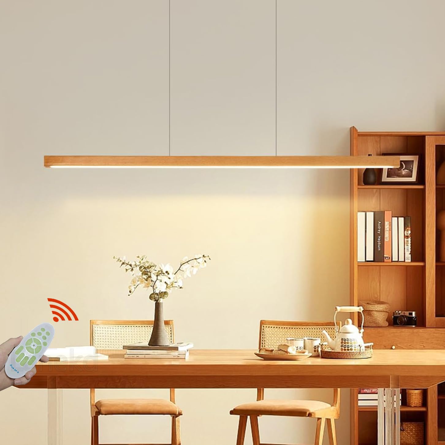 NETTLIFE Lampada a Sospensione LED Silicone Nero Diam.75cm Dimmerabile con Telecomando Design Moderno per Studio Soggiorno Cucina Ufficio 47W | Leroy Merlin