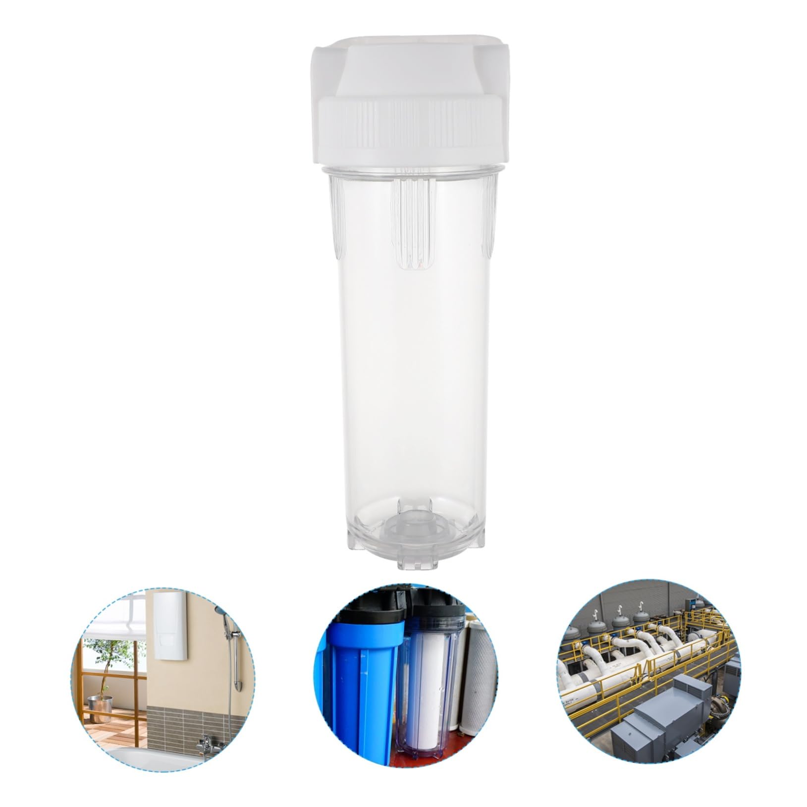 POPETPOP Bouteille de Filtration Eau avec Purificateur Eau Transparent pour Évier Robinet Cuisine
