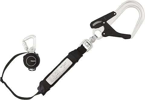 タジマハーネス用・胴ベルト用 兼用ランヤード 墜落制止用器具　巻取り式　腰道具 TAJIMA(タジマ)胴ベルト用ランヤードセット ER150「巻取」縦型