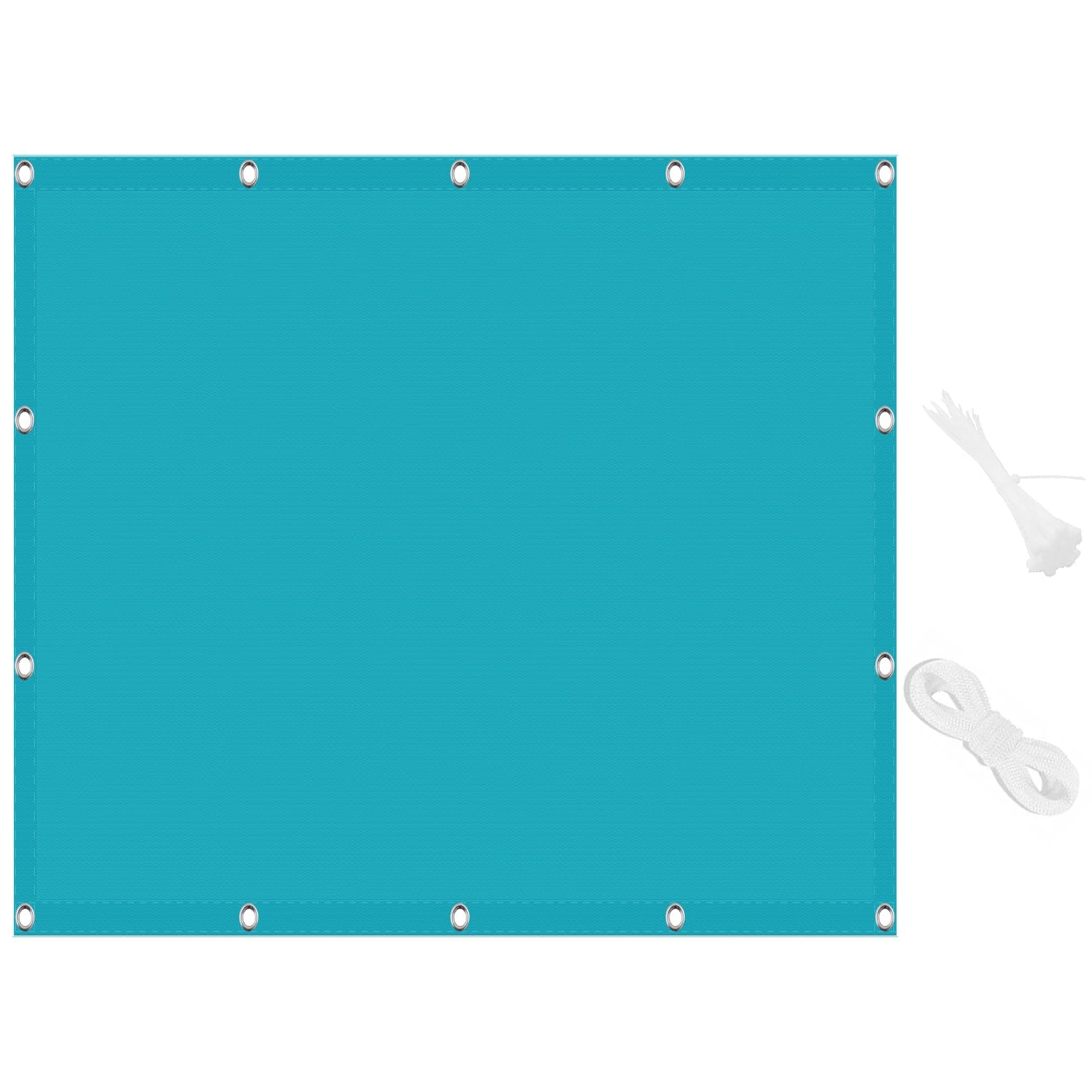 Voile ombrage jardin 2x8m perméable qui bloque les UV sans créer de serre