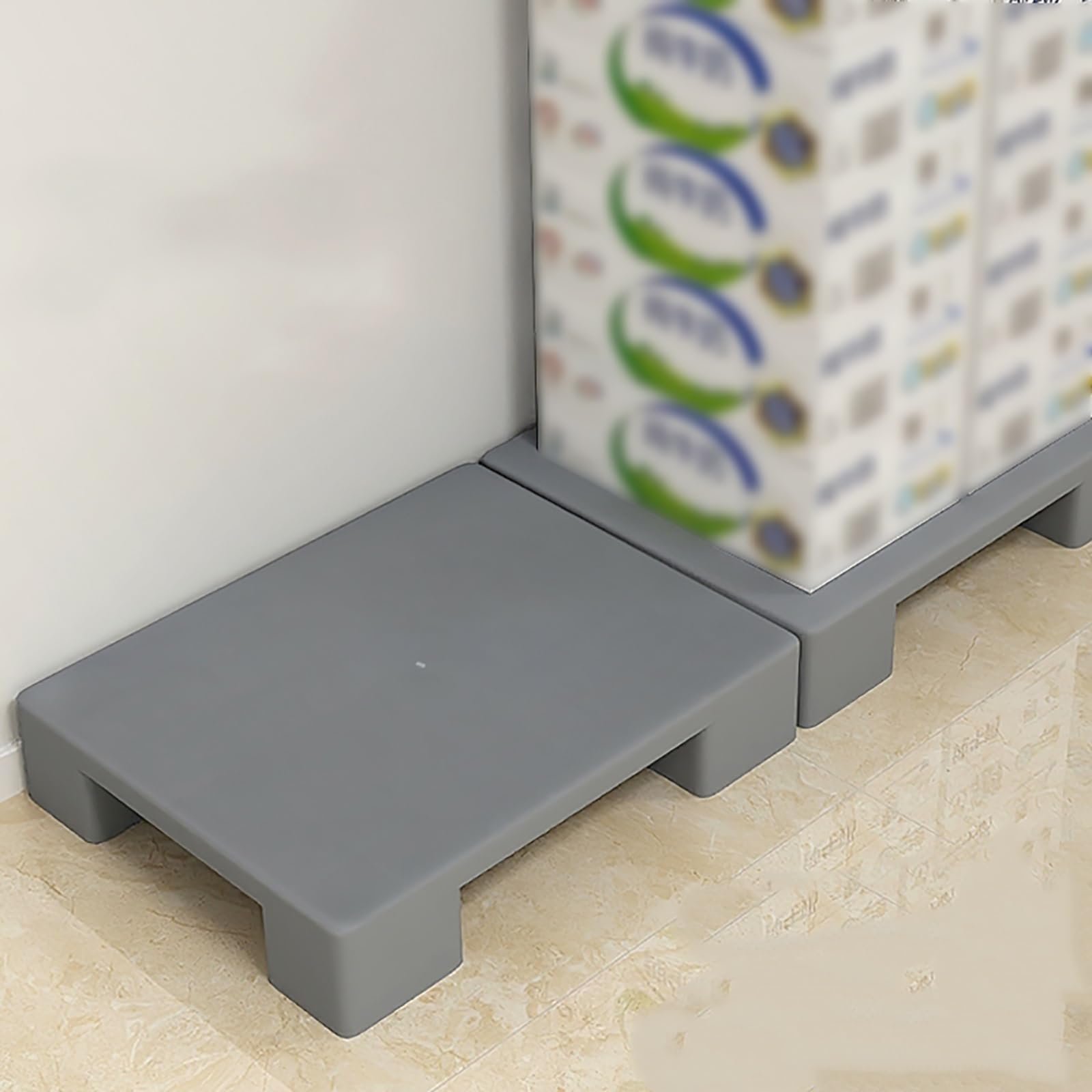 Pallet in plastica per stoccaggio, design rialzato per cantine, cucine, supermercati, garage e armadi esterni, ideale per ripostigli