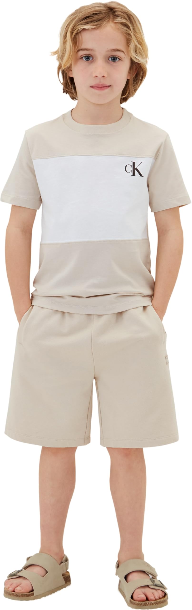Calvin Klein Jungen Color Block 2-p T-Shirts Lvcksja46b S/S T-Shirt (2er Pack)