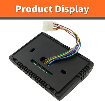 Digital Thermostat Replacement for Coleman 8330D3351 RV Heating Cooling Wall-Mount Thermostat Black