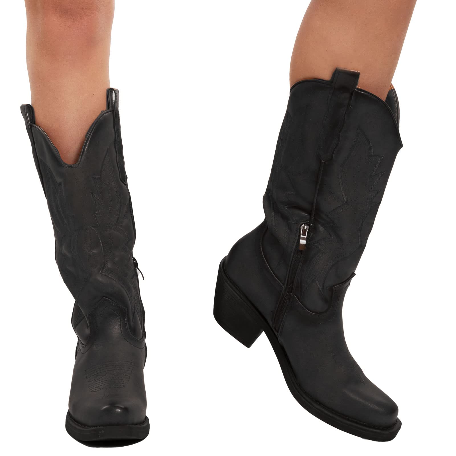 Toocool Bottes femme texans cowboy western camperos chaussures bottes YG886