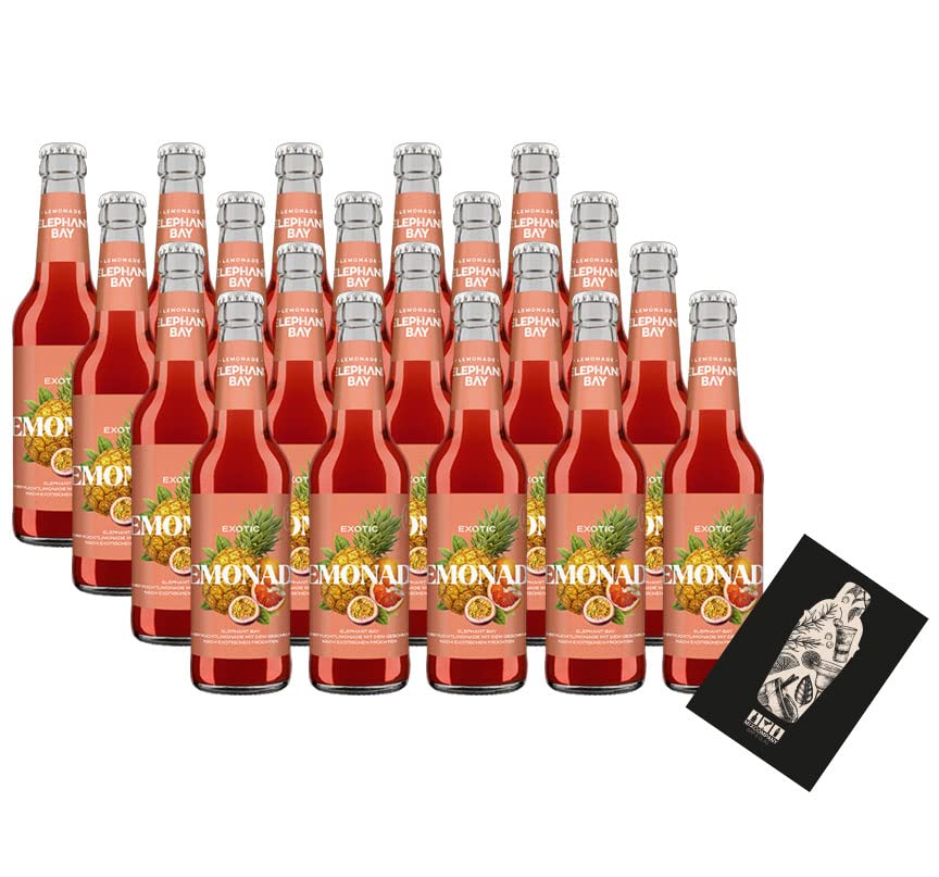 Generisch Elephant Bay Exotic Lemonade - 20x Elephant Bay Exotic je 330ml inkl. Pfand - MEHRWEG Blutorange, Granatapfel, Ananas, Mango und Maracuja