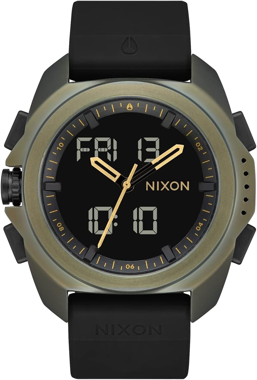 NIXON Ripley A1267 - Analog and Digital Watch for Men - Expedition and Adventure Sport Watch - Men's Fashion Watch - 23mm PU Band