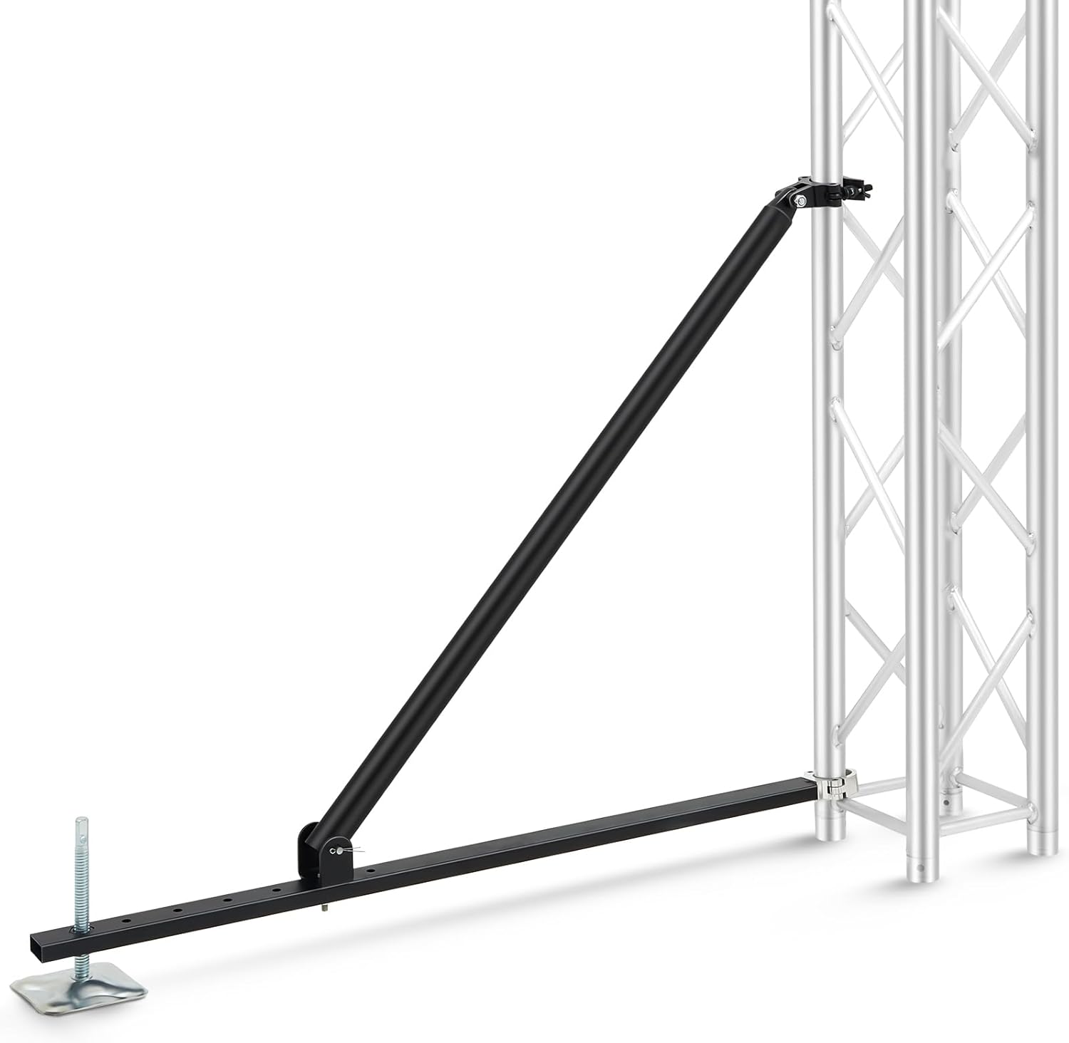 Truss Ground Support Adjustable Balance Stand System Fit F34 Trussing Metal Heavy Duty Rack for 2" Diameter Trussing