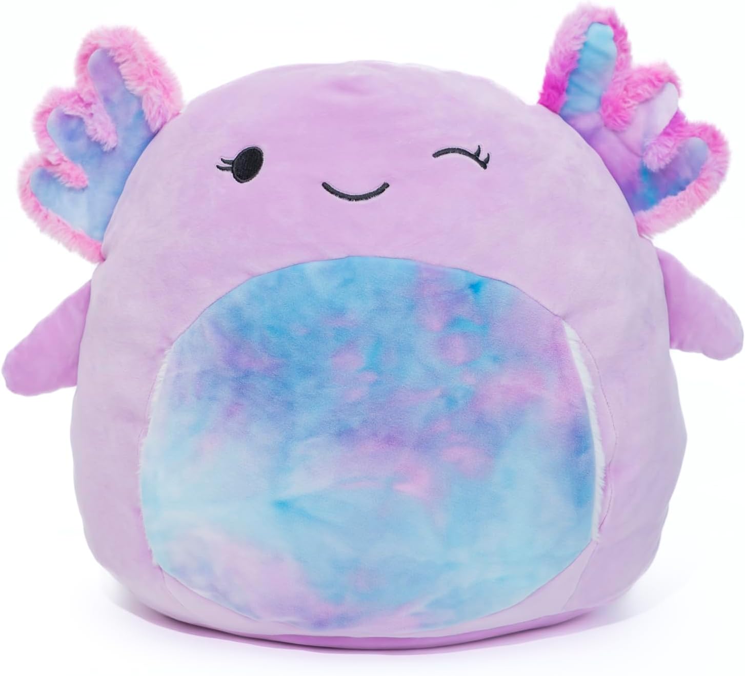 Axolotl Pocket Plush, 18 inch Jumbo Plush, Plush Pillow, Stuffed Animal (Purple)