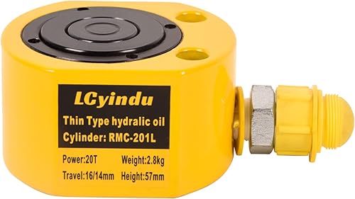 Miniatura 15 de Cilindro hidráulico 100T Jack Ram 2.72 "carrera sólida de un solo efecto multisección cilindro hidráulico Ram Cilindro hidráulico de elevación Jack