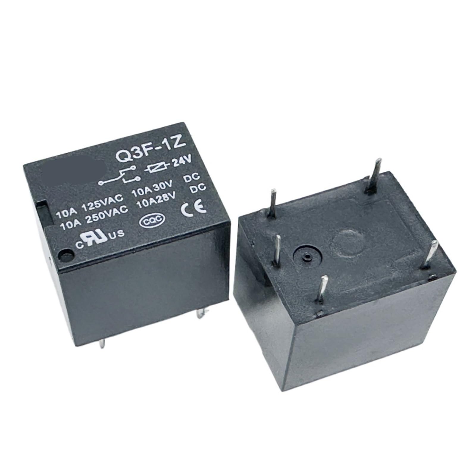 Relais Q3F-1Z 24 V CC à 4 broches commutateur 10A haute performance pour circuits imprimés