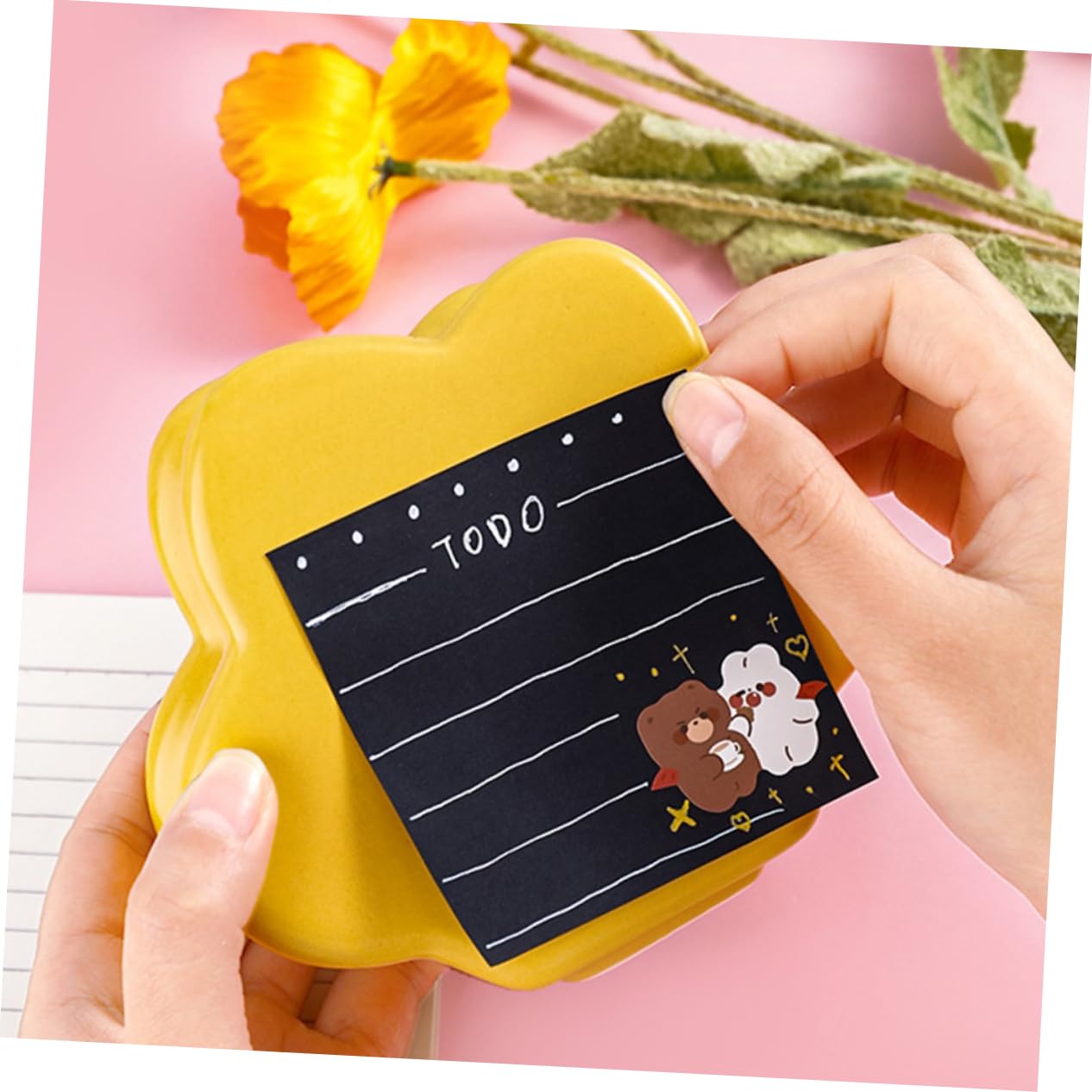 Tofficu 5 Ensembles Notes Autocollantes Noires Étiquette Autocollantes Etiquettes Autocollantes Autocollants Mémo Autocollants Bande Adhésive Étiquettes Autocollantes Papier 8 Pièces * 5