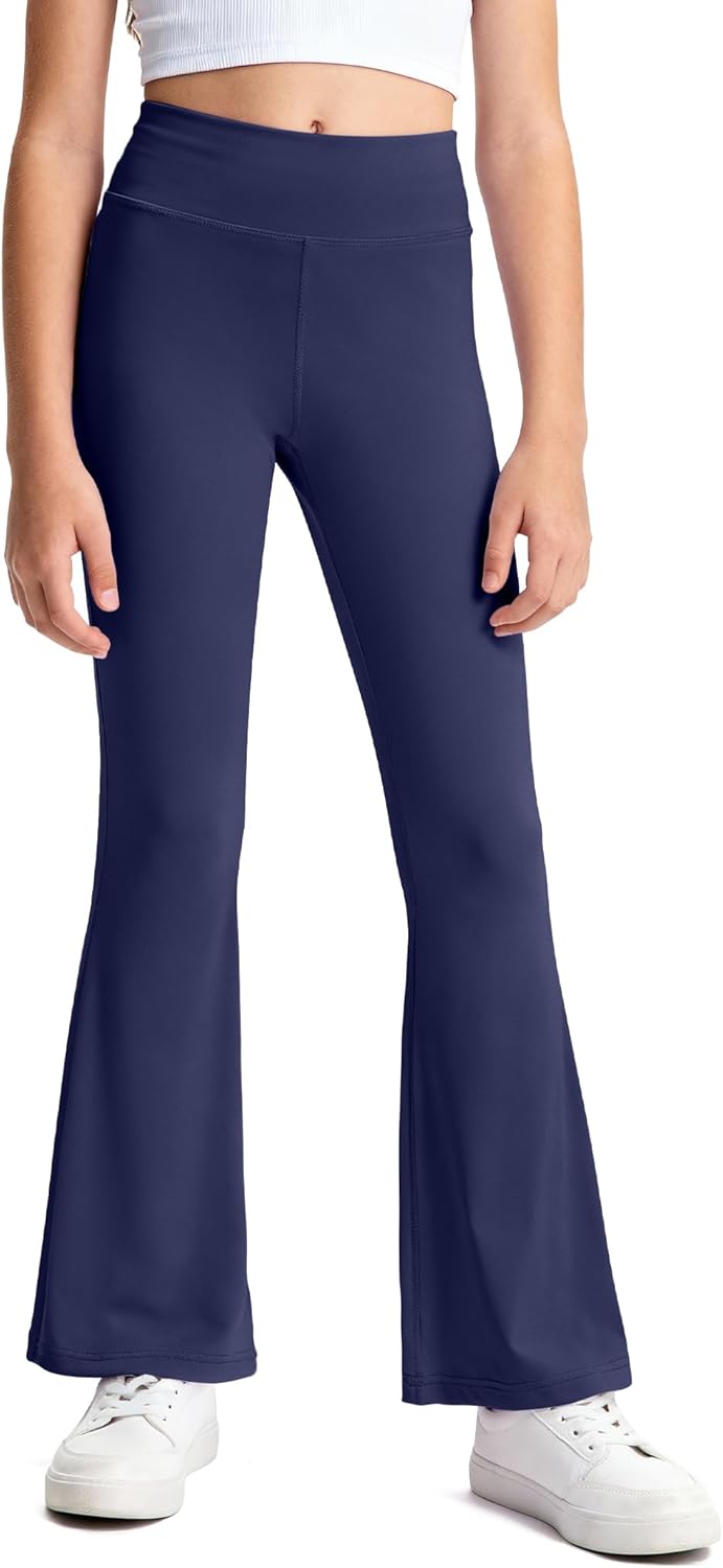 HASMES 3 Pack Girls Flare Leggings Kids Bell Bottom High Waisted Dance Yoga Pants Activewear - Image 2