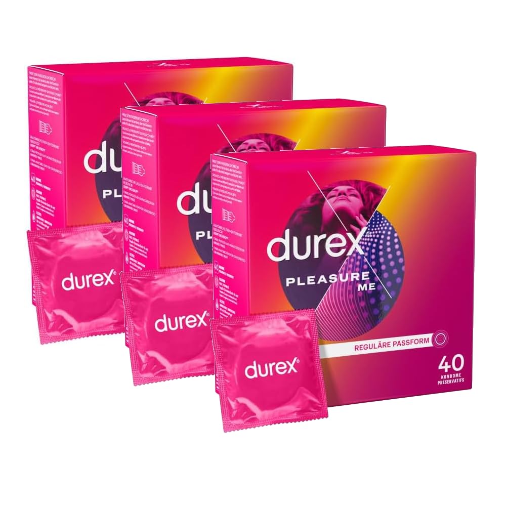 Durex Pleasure Me Kondome 120 Stück (3er Pack)