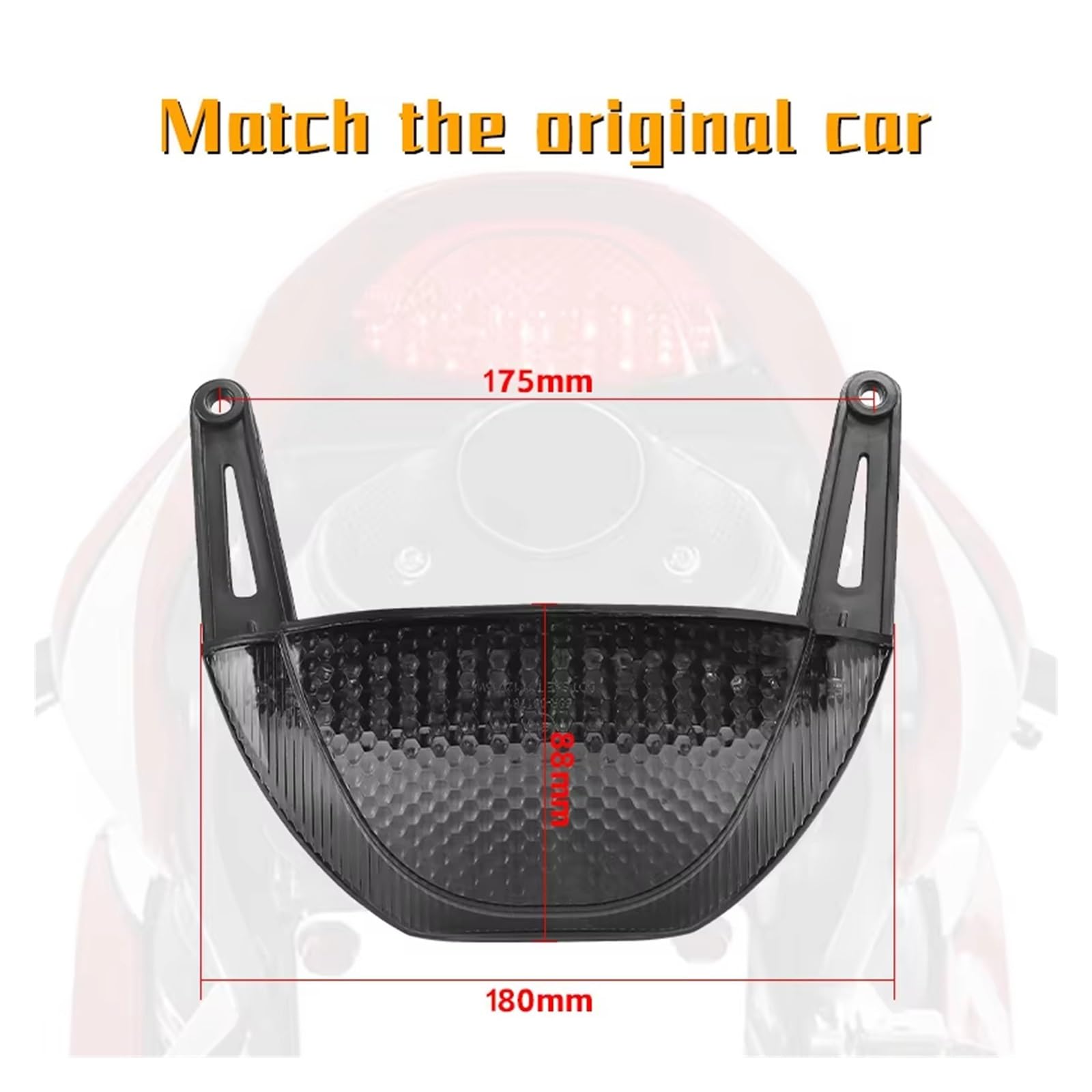 Luce Freno Posteriore Moto Per CBR600RR 2008-2012 Motociclo Posteriore LED Indicatore Di Direzione Luci Di Stop Impermeabili 12V Luce Di Stop Rossa Fanale Posteriore Moto