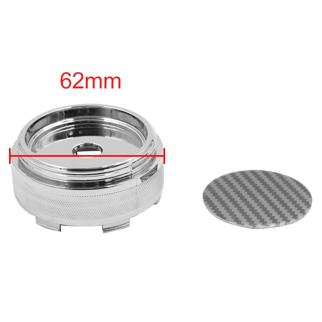 X AUTOHAUX Lot De 4 Cache-Moyeux Noirs 59mm 5 Clips - Enjoliveurs Roue Voiture
