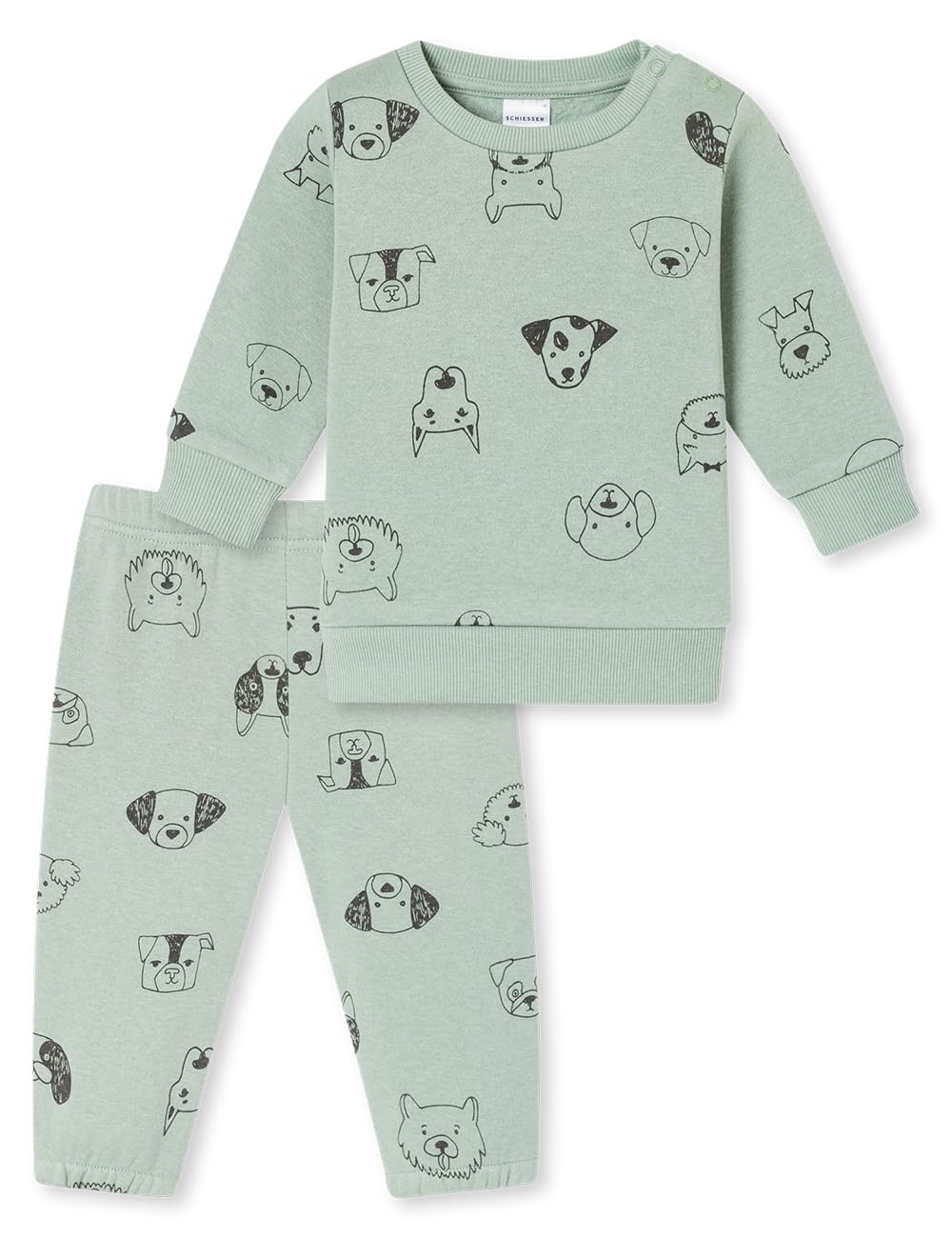 Schiesser Baby Mädchen Langer Schlafanzug Zweiteiler - 183248