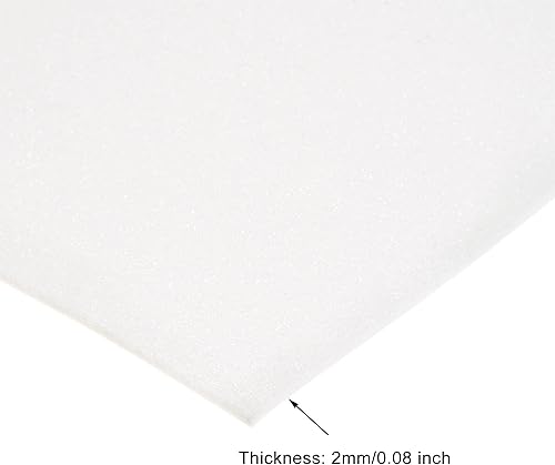 Miniatura 3 de uxcell Hojas de espuma EVA con purpurina blanca, 11 x 8 pulgadas, 0.079 in de grosor para manualidades, proyectos de bricolaje, 24 unidades