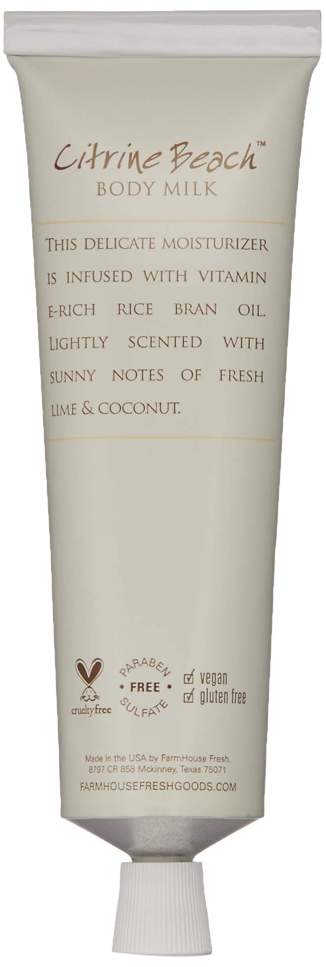 FarmHouse Fresh Citrine Beach Body Milk Travel Lotion, 2.4 Fl Oz