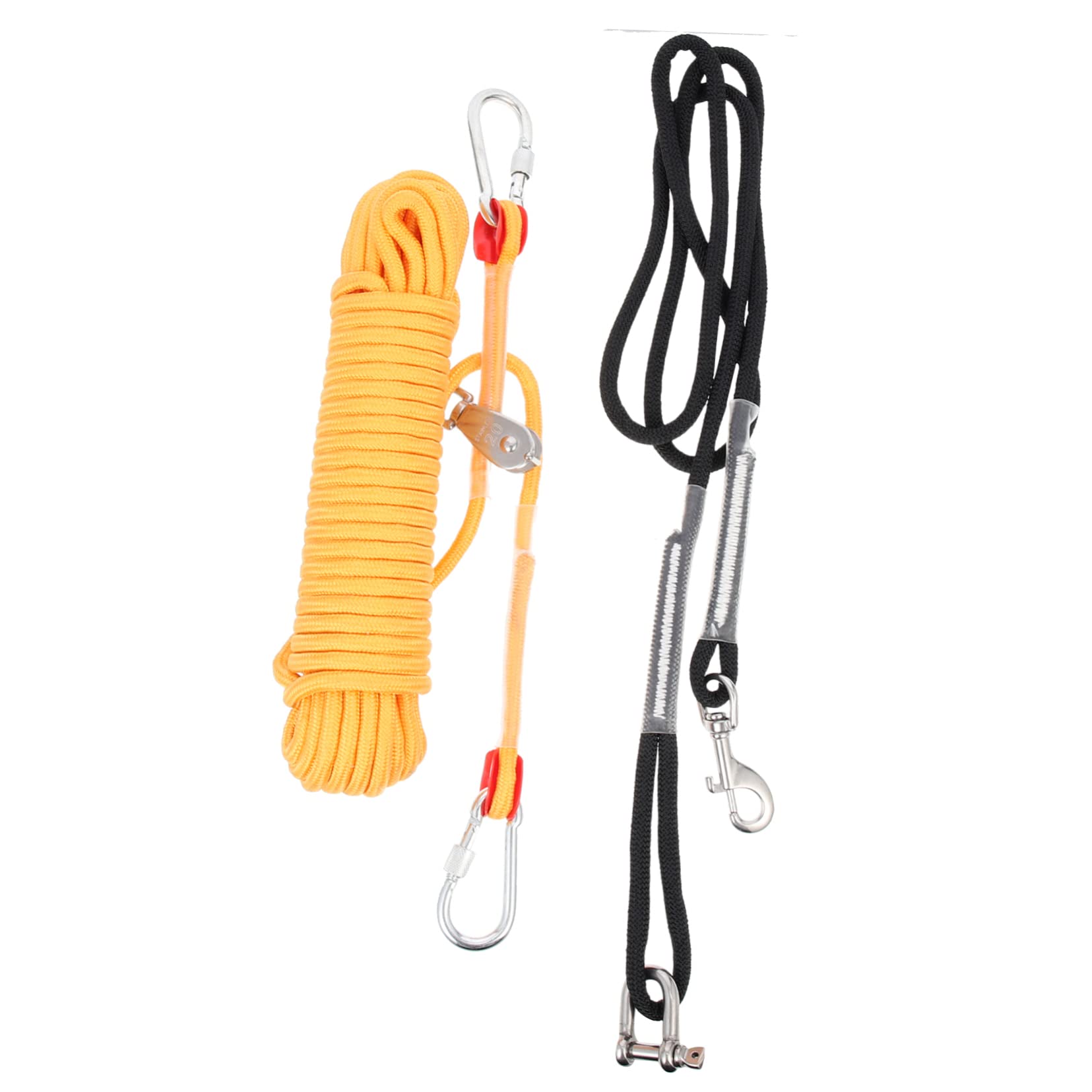 Garneck Guinzaglio per Cani da Campeggio in Nylon e Acciaio Inossidabile, Resistente e Facile da Rimuovere, per Passeggiate Confortevoli All'aperto