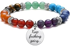 7 Chakra Stone Bead Bracelets Reiki Healing Crystal Yoga Jewelry