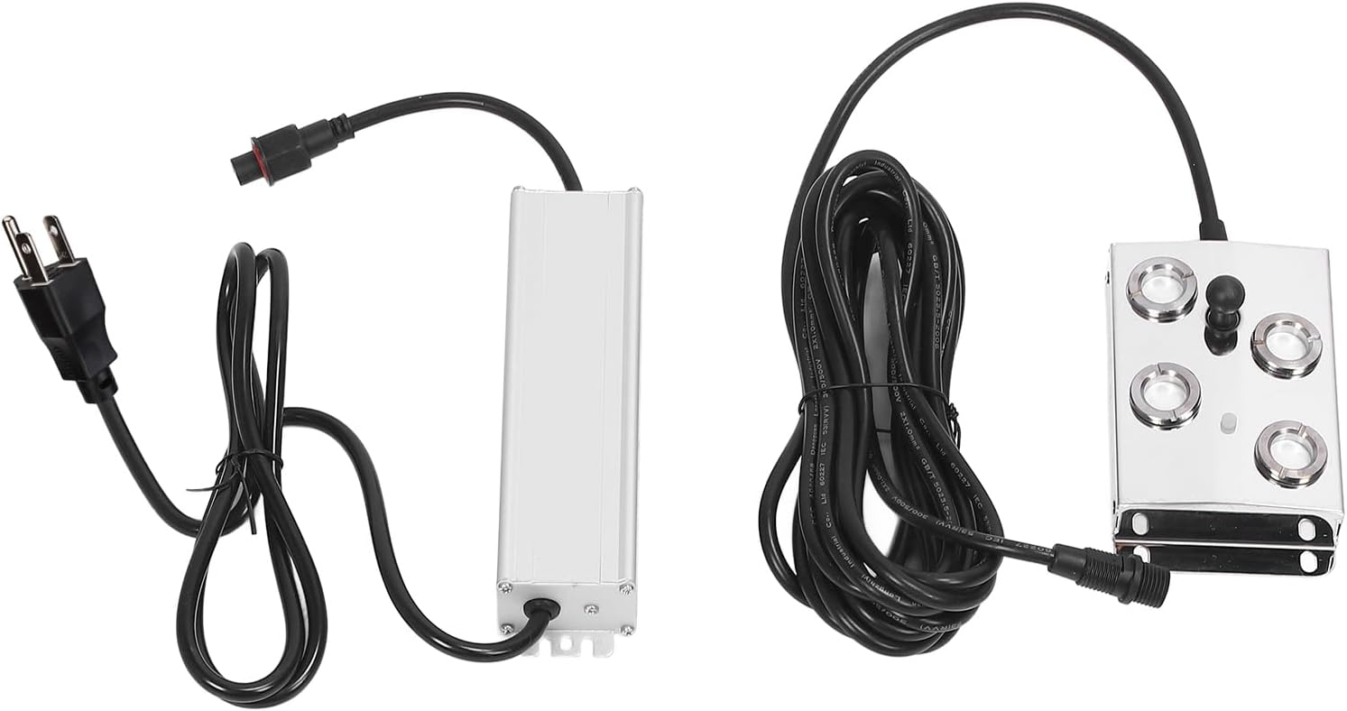 Ultrasonic Fogger, 4 Heads Stainless Steel Ultrasonic Mist Maker Fogger, IP67 Rain Proof 150W Ultrasonic Mister Ultrasonic Fogger Humidifier for Landscape, Halloween Atmosphere