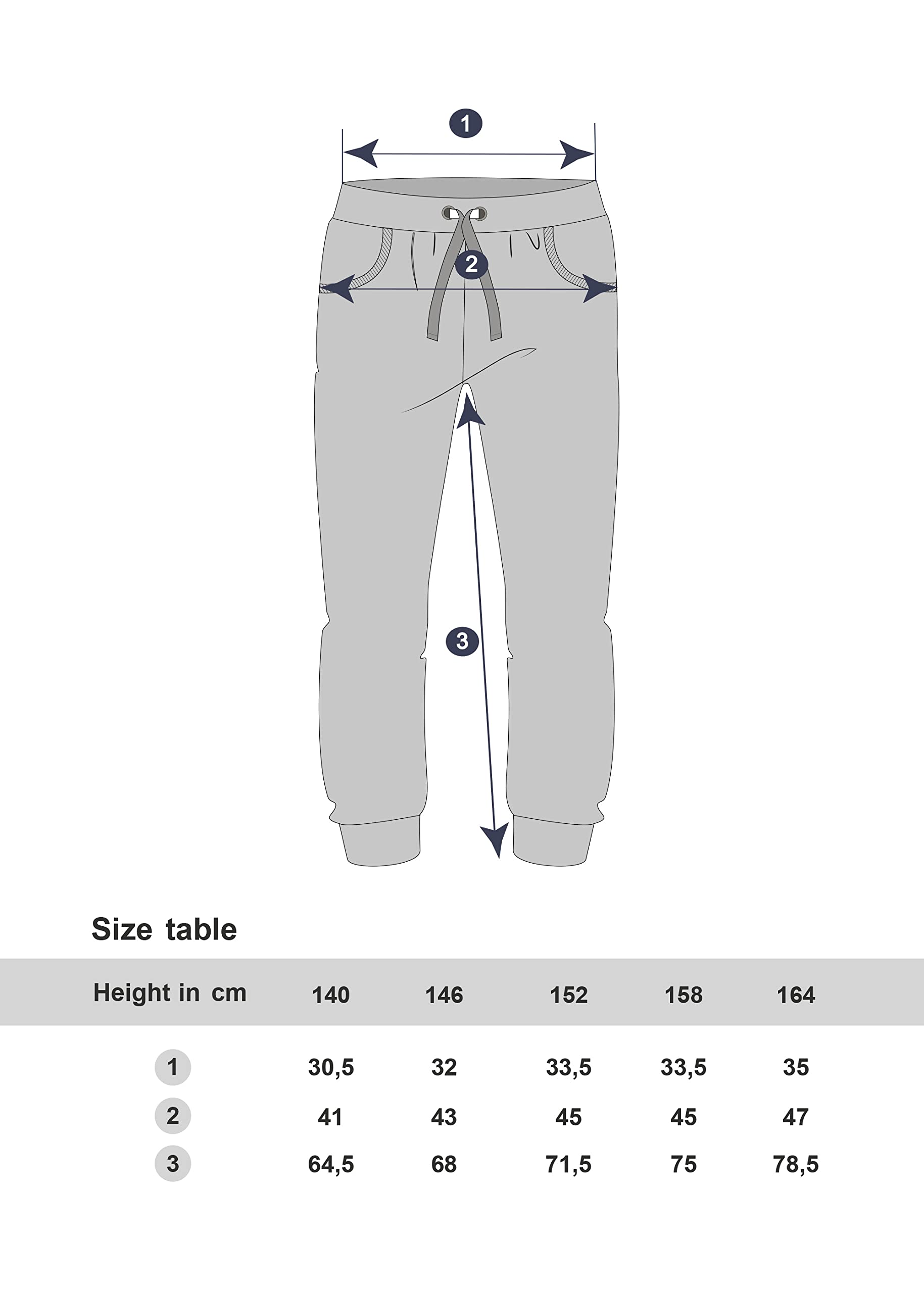 Winkiki Kinder Mädchen Velours Trainingsanzug Jogginganzug Sportanzug, in zwei Farben Rosa und Dunkel blau, Größe 140-164 (Dunkel blau, 152)