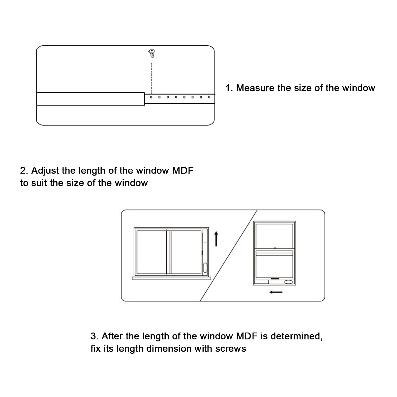 Kit de Ventana de Aire Acondicionado Portátil Actualización Deflector Retráctil Conducto de Escape de Empuje para Tubo de 150mm