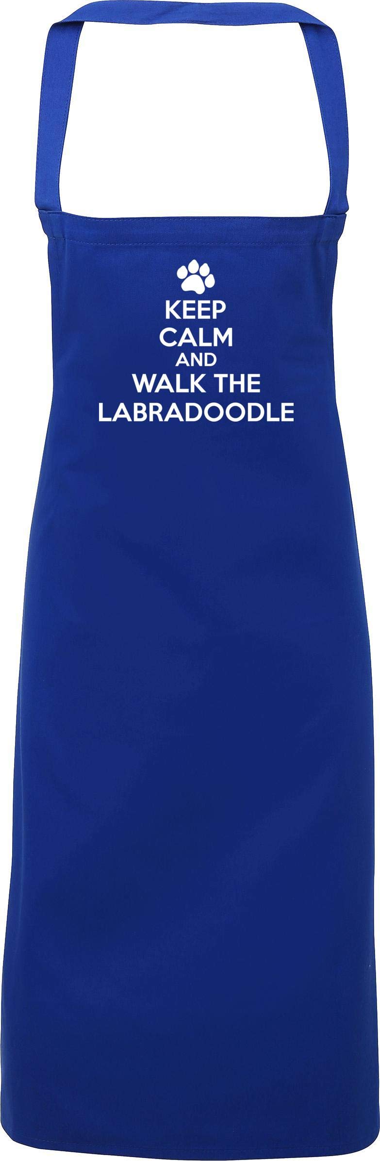 Hippowarehouse Keep calm and walk the labradoodle - dog Apron kitchen cooking painting DIY onesize adult