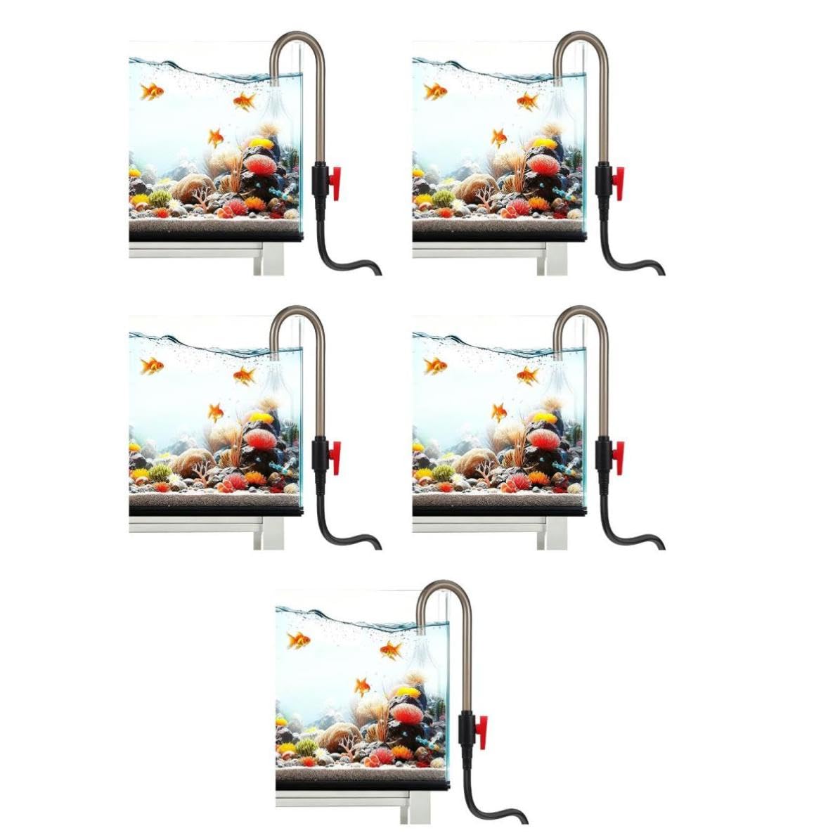 SHINEOFI 5 Piezas Cambiador de Agua Tipo Colgante, PVC 5/8 1/2 3/4