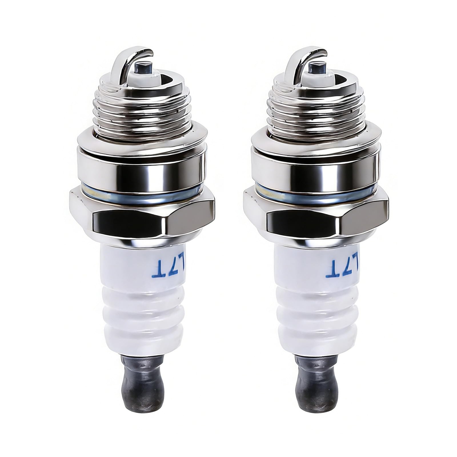 2 Pack L7T Spark Plugs Universal 2-Stroke for Strimmers Chainsaws Mowers