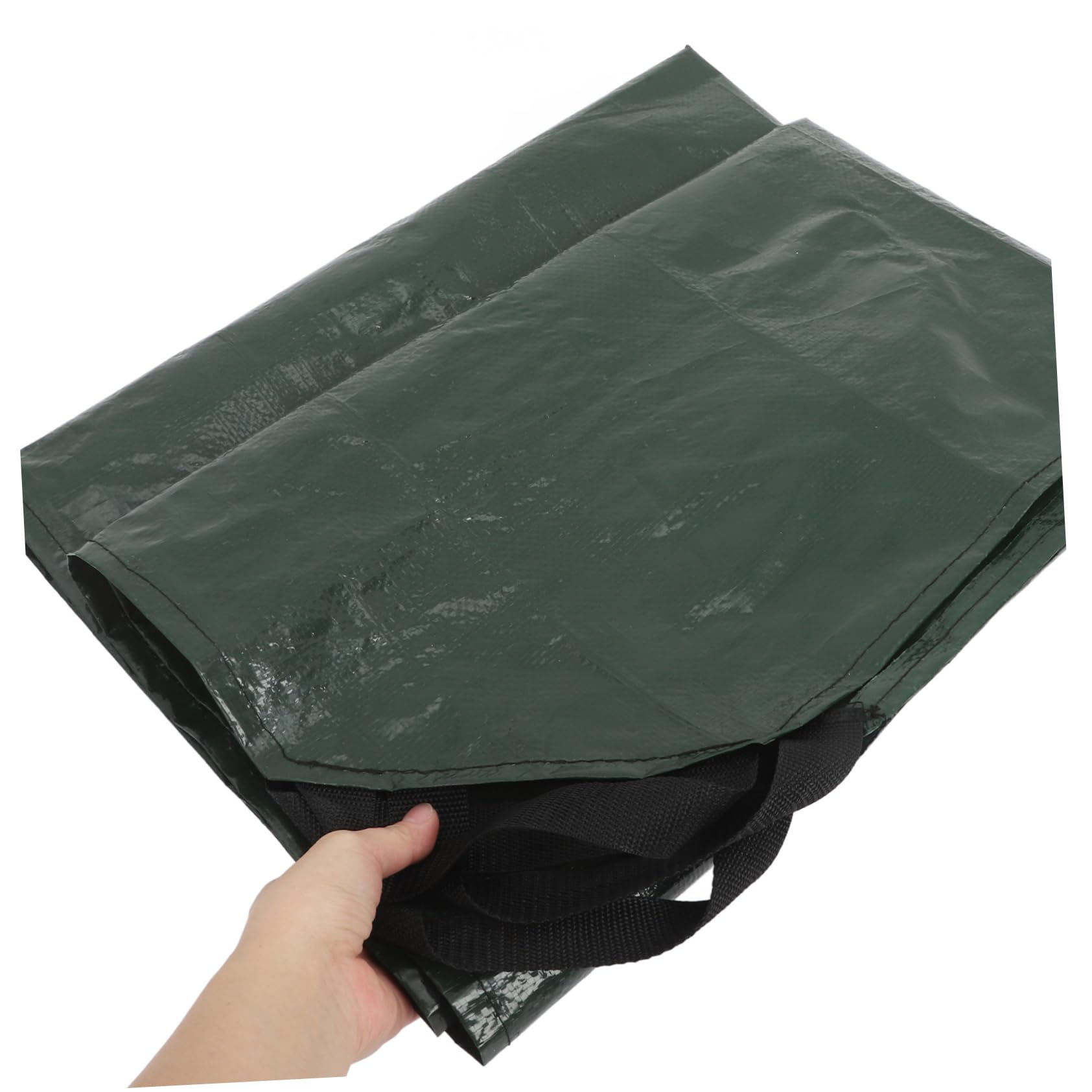 SUPVOX Bolsa De Lona Para Jardín Bolsa De Recolección De Plegable Con Asas Reutilizable Resistente Para Limpieza De Césped y Jardín