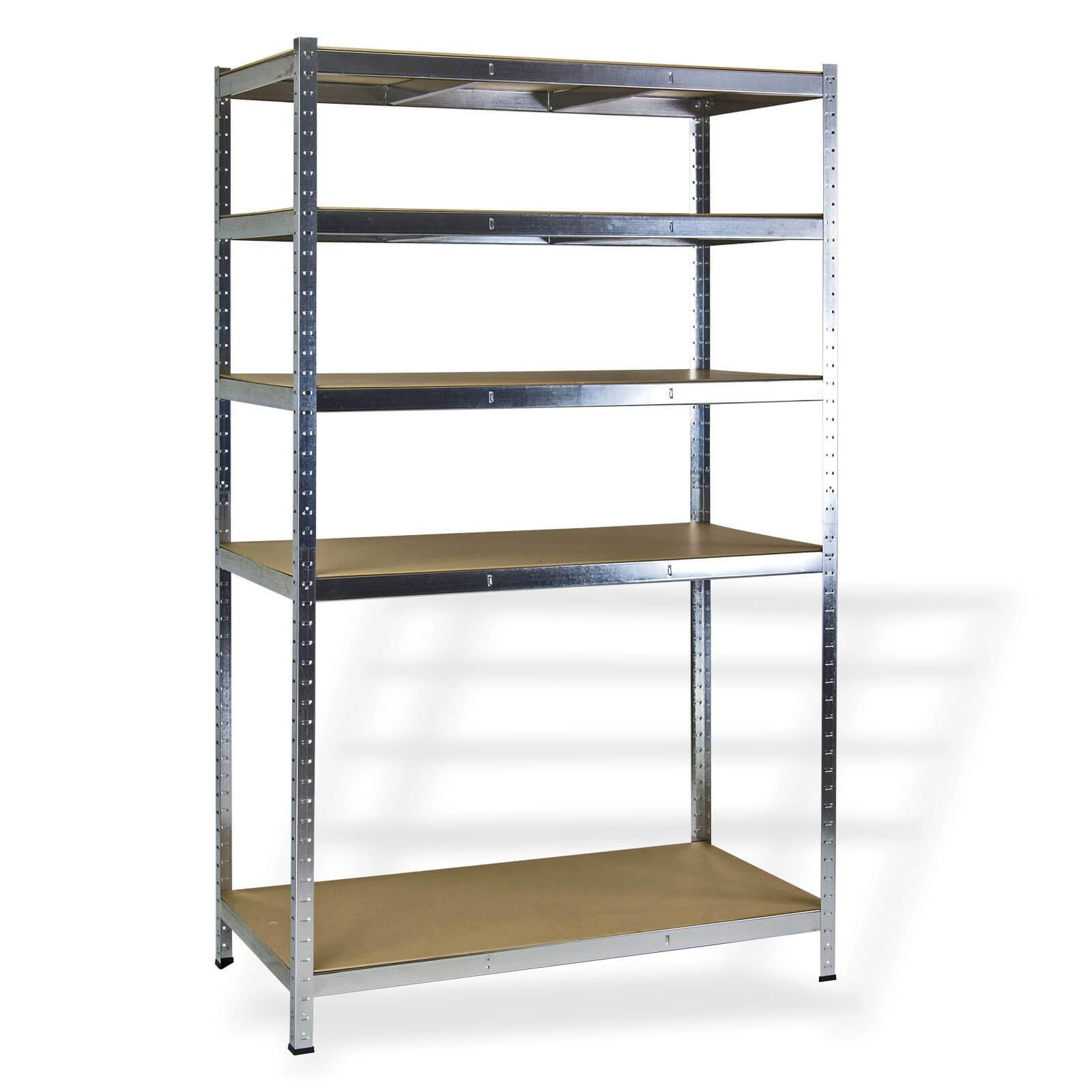 DEMA Steckregal Lagerregal Werkstattregal Kellerregal Regal 5 Böden 200x120x60 cm belastbar bis 875 kg