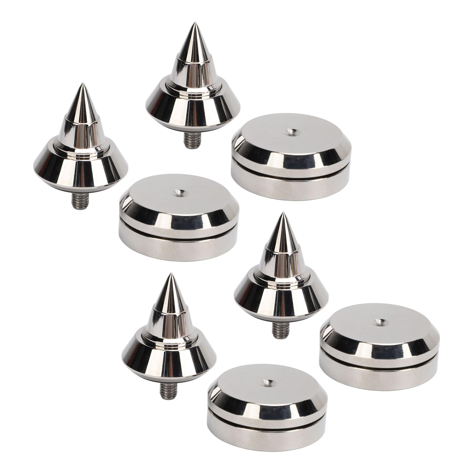 4 stopki amortyzujące ze stopu aluminium M8 z regulacją wysokości do wzmacniacza odtwarzacza CD DVD do sprzętu audio