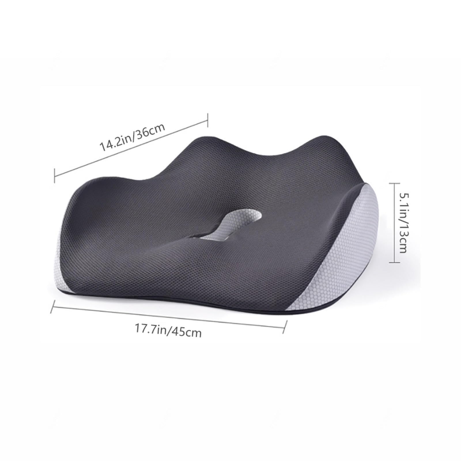 HAZARA Cojín Antiescaras, Cojin Ergonomico para Alivio De Presión, Cojin para Silla De Oficina para Largas Horas Sentadas En La Oficina,Automóvil,A-Black