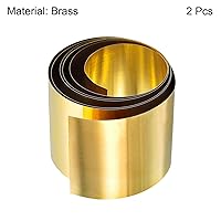 Vista 56 de uxcell Rollo de hoja de latón, placa 3,280.8 ft m x 82.0 ft m x 0.7 ft m de la hoja del metal