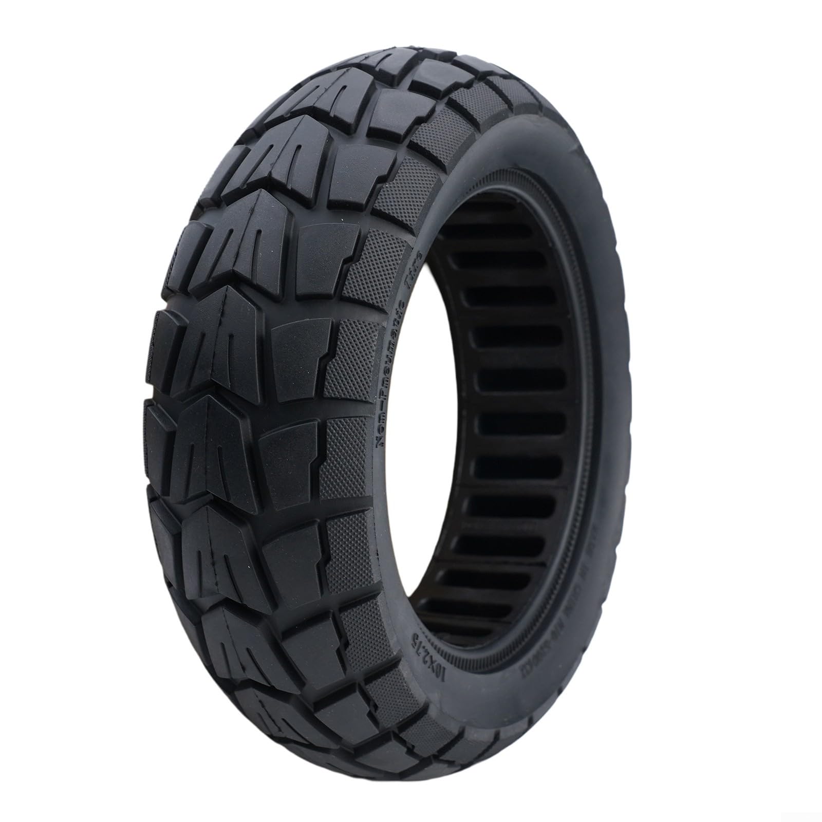 Eawfgtuw Pure Rubber 10 Inch 10x2.75-6.5 Off-Road Solid Tire, Scooter Wheel Replacement, 70/65-6.5 Replacement Tyre Wearproof Non-Deforming Long-Lasting for Electric Scooter