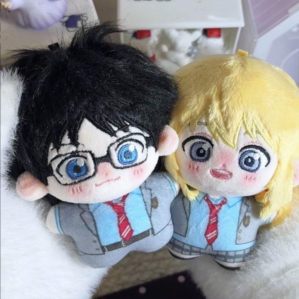 Miyazono Kaori & Arima Kousei - Almohada de peluche de anime, 2